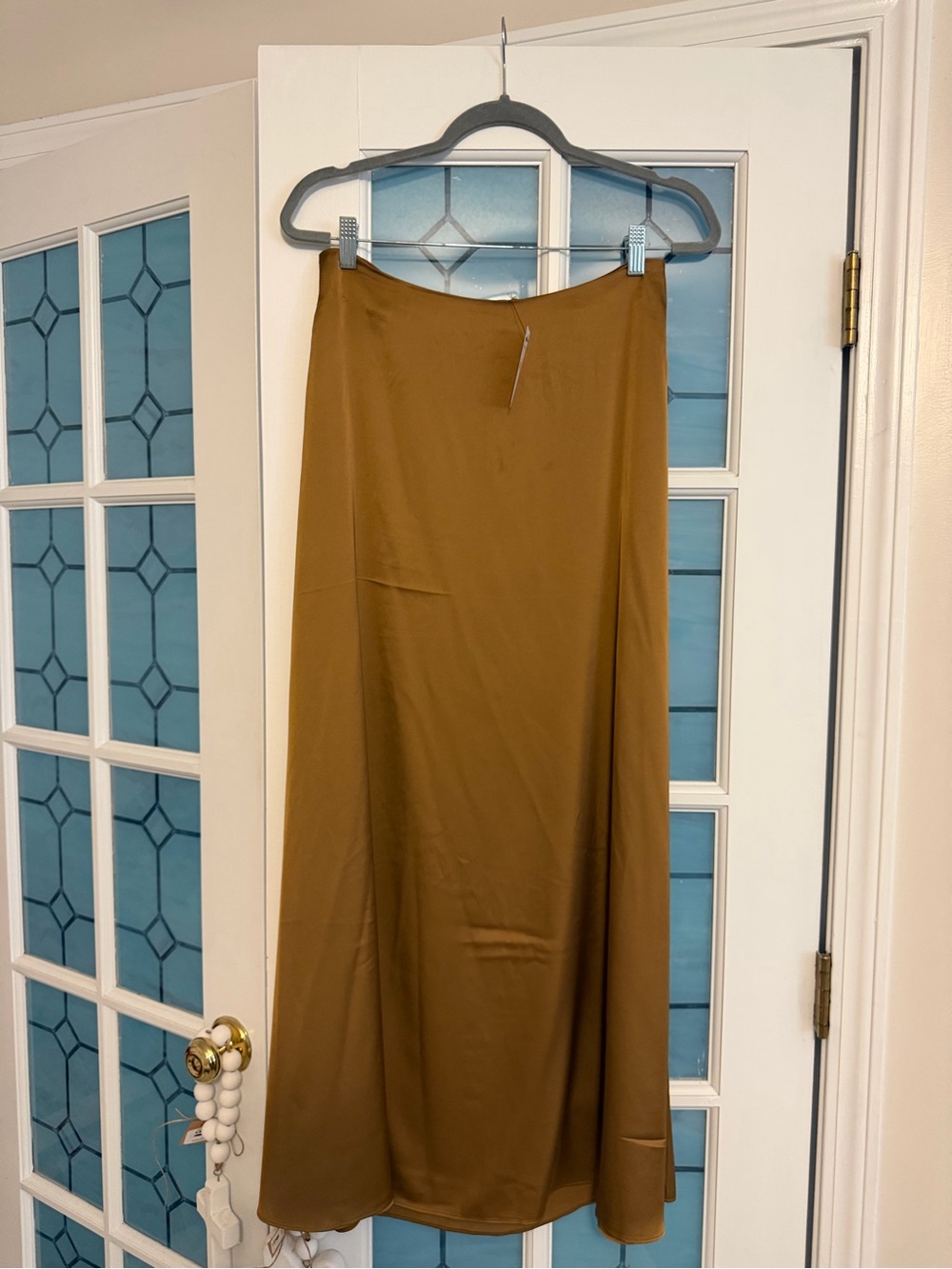 Express Maxi Skirt in Camel Brown